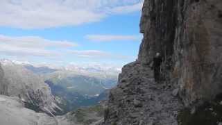 Discovery Dolomites DAY3 on the Via delle Bocchette  Via delle Bocchette Centrali  sept2014 [upl. by Eelydnarb898]