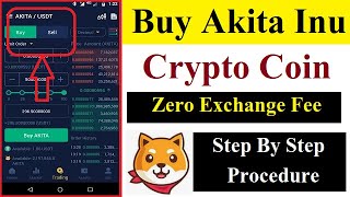 How to Buy Akita Inu Coin Crypto with zero fees 2021 ✅  Buy Akita Inu with Bitrue App in hindi [upl. by Ydal]