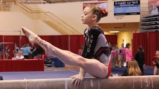 Whitney  Level 7 Gymnastics State Champion 38225 [upl. by Reffinej]