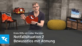 Erste Hilfe mit Lüder Warnken  Notfallsituation 2 quotBewusstlos mit Atmungquot [upl. by Yanej384]