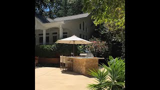 How to Build an Outdoor Kitchen with Pavestones RumbleStone Wall Blocks and QUIKRETE Countertop Mix [upl. by Preston196]