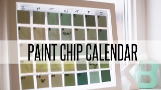 DIY PAINT CHIP CALENDAR [upl. by Adnowat]