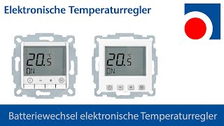 Anleitung zum Batterietausch für elektronische Temperaturregler von Halmburger [upl. by Nylirehc640]