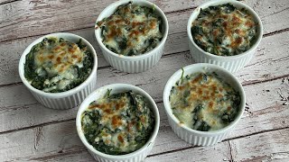 Creamy Spinach Recipe With Cheese [upl. by Zins]