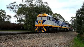 SCT Logistics Freight Train RailFirst CF4429 SCT004 CSR008 Blakiston amp Monarto S Australia 5924 [upl. by Sublett873]