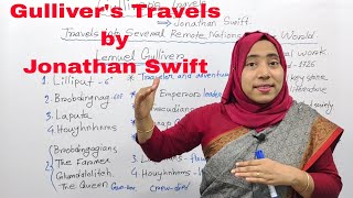 Gulliver’s Travels by Jonathan Swift  Gullivers Travels Summary in Bangla Honours 3rd year [upl. by Ahsuat]