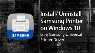 Install Uninstall Samsung ML 1670 Laser Printer – Samsung Printer  Samsung Universal Print Driver [upl. by Akimot]