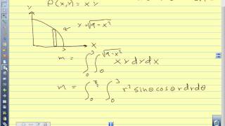 Calc III 144 Moments and Center of Mass with double integralsavi [upl. by Uoliram]