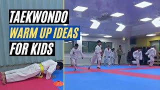 TKD FUN Warm Up Drills For KIDS  Relay  Taekwondo Training Ideas 1 [upl. by Ikcir55]