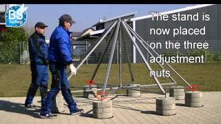 BSTechnic Company  Product video  Setting up of a 15 m air termination mast QuickRigSystem [upl. by Freddi]