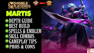 Martis Best Guide Mobile Legends  Martis best build  martis tutorial  tips and tricks [upl. by Arannahs]