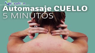 AUTOMASAJE para DOLOR CUELLO en 5 MINUTOS  Fisiolution [upl. by Elletse]