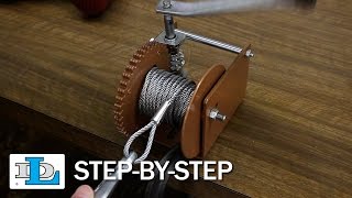 Installing Cable on Worm Gear Winches  StepByStep [upl. by Rayford186]