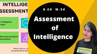 Assessment of Intelligence  Psychology of Learning and Development [upl. by Niwdla]