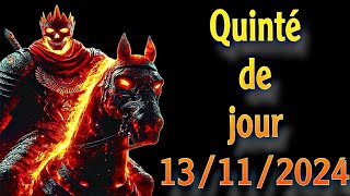 🔥 quinté de jour  Mercredi 13 novembre 2024  🐴🐴 [upl. by Dehnel]