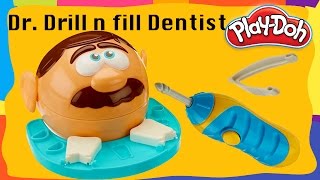 Play Doh Doctor Drill N Fill Dentist Playset Set Toy Video [upl. by Saks]