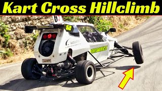 4x CRAZY 600cc Kart Cross at Slalom amp Hillclimb Races  16000 rpm MotorBike Engine Screen amp Show [upl. by Apeed]