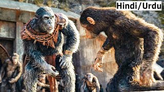 Kingdom of the Planet of the Apes 2024 Film Explained in HindiUrdu Story Summarized हिन्दी [upl. by Yeltsew]