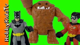 Batman  Robin vs Clay Face Imaginext Characters HobbyKidsTV [upl. by Iadrahs]