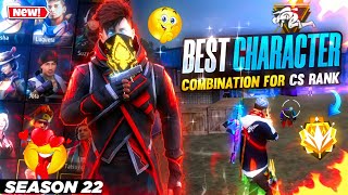 CS Rank Best Character Combination  Best Character Combination For Clash Squad Ranked CS Rank Tips [upl. by Ahsiekam]