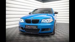 Maxton Design BMW 1 Serie E87 M Pack Facelift Splitter Spoiler Voorspoiler Diffuser Styling [upl. by Yralih901]