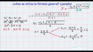 FORMULA GENERAL EJEMPLO 3 [upl. by Ziza]