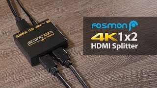 4K HDMI Splitter 1 in 2 Out Specs amp Instructions HD8186 [upl. by Iggam]