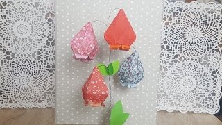 Origami GlockenblumeOrigami Harebell [upl. by Garihc]