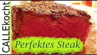 Steak richtig braten Rezept um bestes Rumpsteak zubereiten [upl. by Lockwood]