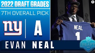 Giants take BEST TACKLE in draft in Evan Neal With No 7 Pick I 2022 NFL Draft Grades [upl. by Marras]