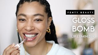 Fenty Beauty Gloss Bomb Universal Lip Luminizer Swatches [upl. by Schuman449]