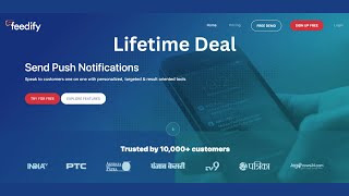 Feedify Review  Feedify Lifetime Deal 6999  Push Notifications Services [upl. by Lananna892]