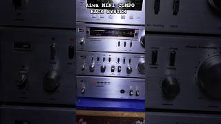 Aiwa mini compo rack system  Made in japan Old is gold oldisgold madeinjapan aiwaracksystem [upl. by Siaht]