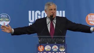 TAJANI A BOLOGNA PER SOSTENERE ELENA UGOLINI PRESIDENTE DELLEMILIAROMAGNA [upl. by Necila]