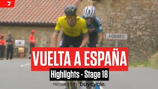 Vuelta a España 2024 Stage 18 Highlights [upl. by Neelie]