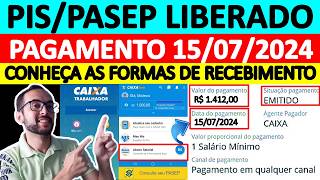 COMO SACAR O PISPASEP LIBERADO EM JULHO DE 2024 FORMAS DE RECEBIMENTO ABONO SALARIAL ANO BASE 2022 [upl. by Afrikah]