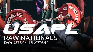 2023 USAPL Raw Nationals  Day 4  Session 1  Platform 4 [upl. by Ailahs1]