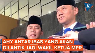 AHY Antarkan Ibas yang Dilantik Jadi Wakil Ketua MPR [upl. by Carnay]