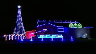 Cops Theme Song  Bad Boys Inner Circle Christmas Light Show 2014 [upl. by Acnairb]