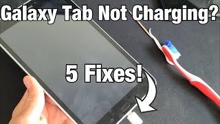 Samsung Galaxy Tab Not Charging 5 Fixes [upl. by Niwle]