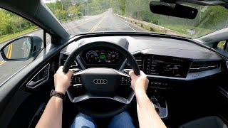 2024 Audi Q4 etron  POV Test Drive [upl. by Levenson]