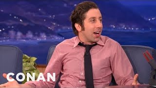 Simon Helberg Was The Only Dad At Mommy amp Me Yoga  CONAN on TBS [upl. by Esserac]