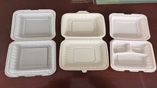 Automatic production line of PLA degradable lunch box equipment Biodegradable Food Container Machine [upl. by Rita776]