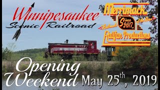 Winnipesaukee Scenic Railroad Opening Day 52519 [upl. by Lednar]