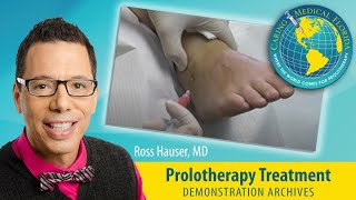 PRP and Stem Cell injection treatment to an ankle [upl. by Dnalon880]