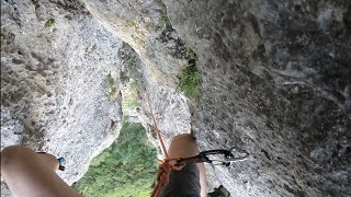 Klettern am Peilstein  BGKamin 5 an der Großen Peilsteinwand [upl. by Haidadej]