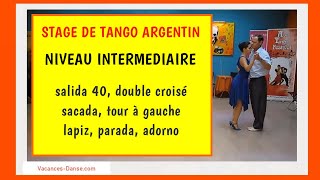 Stage de Tango Argentin niveau Intermédiaire 03 [upl. by Madian]