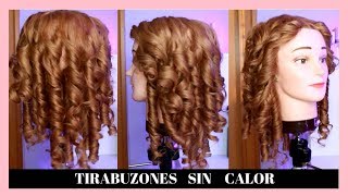 COMO HACER RIZOS SIN CALOR TIPO TIRABUZÓN 🎀 sandranewlook [upl. by Eem646]