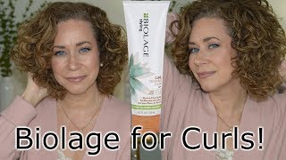 CURLY HAIR PRODUCTS  Biolage Curl Defining Elixer [upl. by Rabin594]