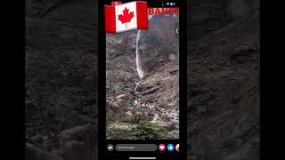 Takakaw Falls Alberta banff banffalberta banffcanada traveling vlog canada [upl. by Thorman326]